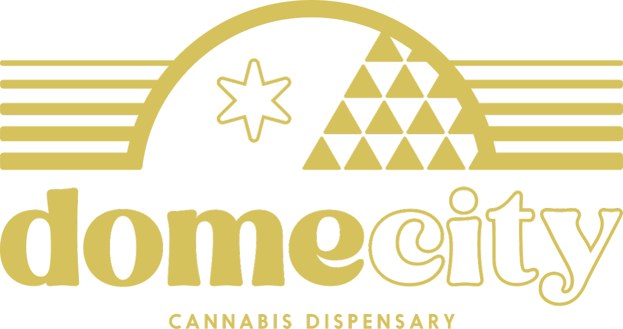 Dome City Dispensary logo yellow